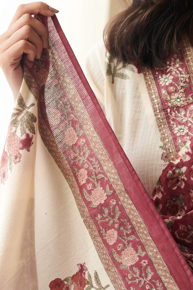 Nasrine Raisa Sanganeri Dupatta - Image 5