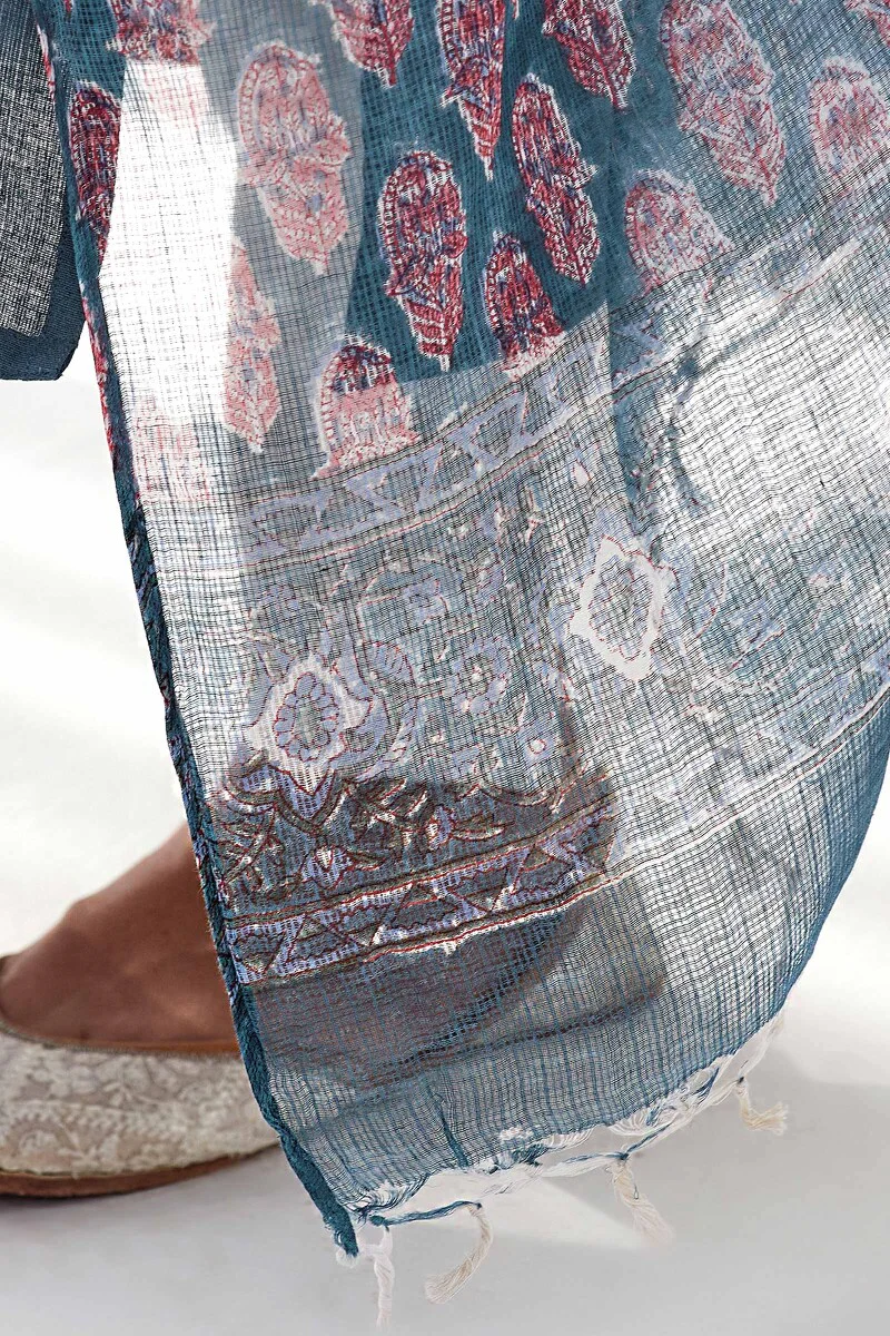 Nasrine Rehmat Sanganeri Kota Dupatta - Image 5