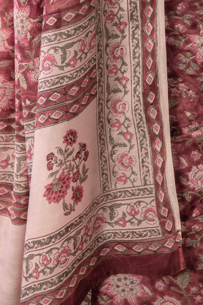 Nasrine Saba Cotton Silk Saree - Image 6