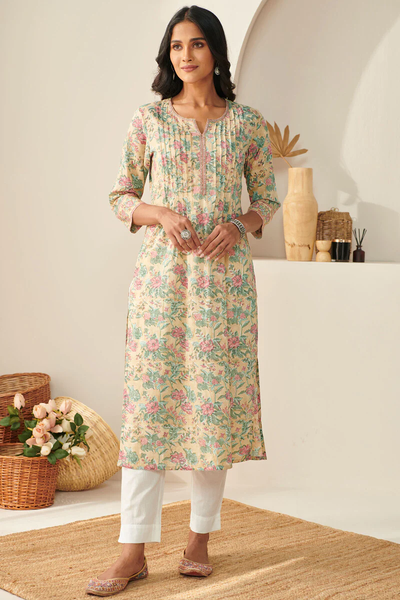 Nasrine Safeena Sanganeri Kurta - Image 2
