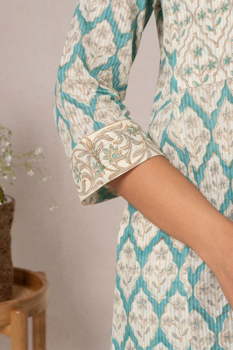 Nasrine Simar Sanganeri Kaftan - Image 5