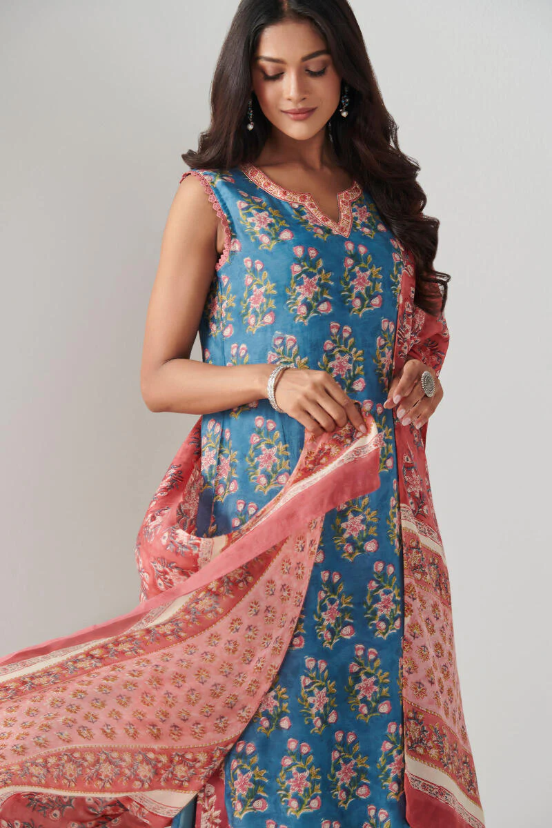 Nasrine Zahida Sanganeri Modal Kurta - Image 6