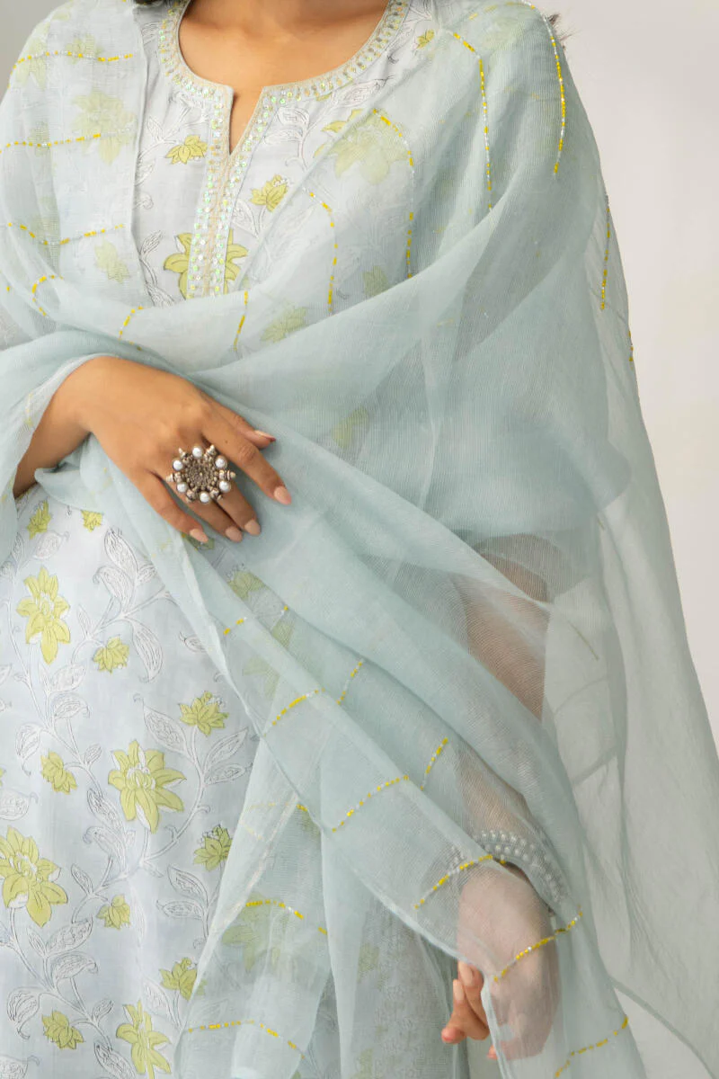 Nasrine Zeenat Cotton Silk Dupatta - Image 6