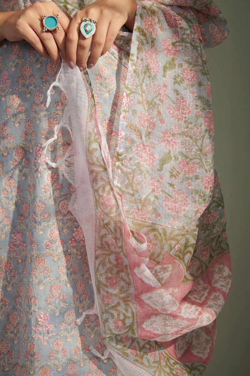 Nasrine Ziah Sanganeri Dupatta - Image 5