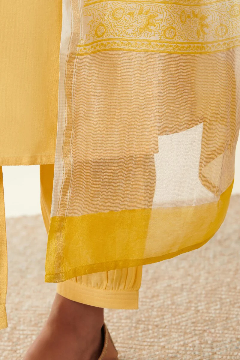 Nasrine Zohra Sanganeri Chanderi Dupatta - Image 6