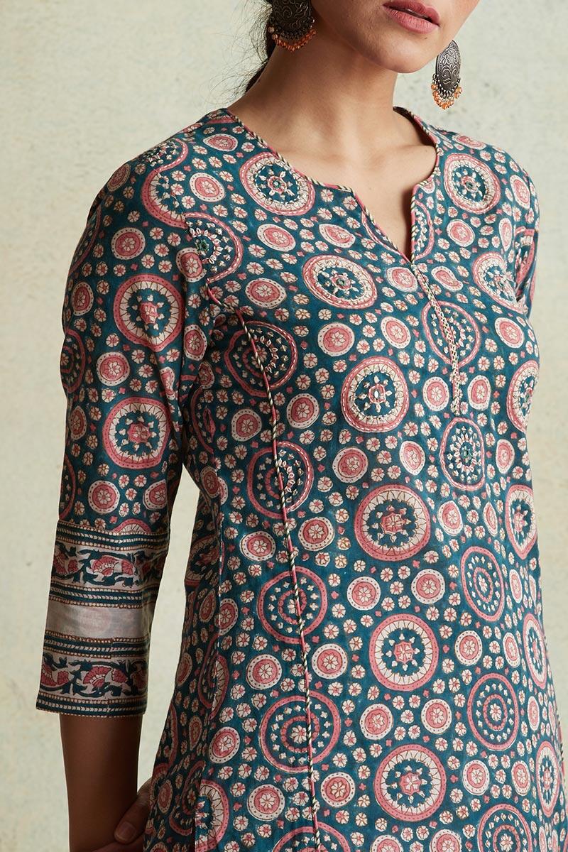 Nausheen Farah Block Printed Kurta - Image 4