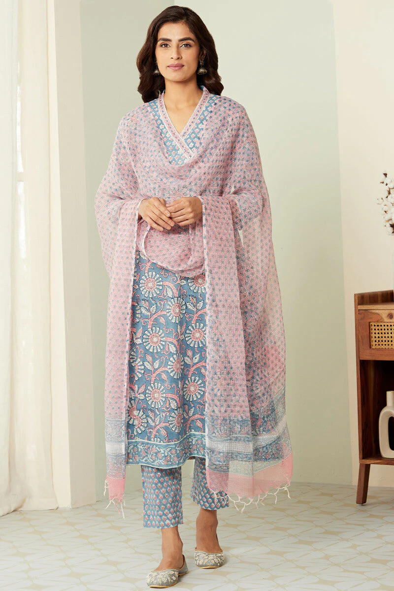 Nausheen Zeenat Sanganeri Kota Dupatta - Image 3