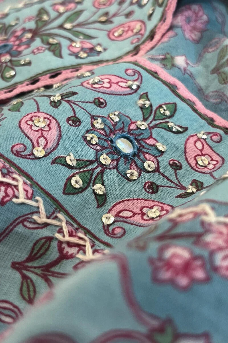 Nazm Inaya Sanganeri Kurta - Image 2