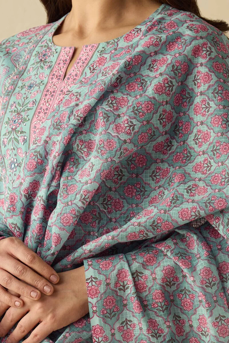 Nazm Jia Sanganeri Dupatta - Image 2