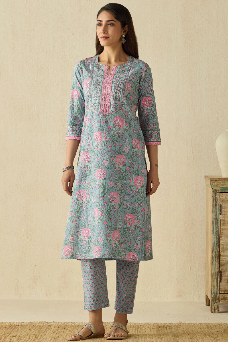 Surplus: Nazm Jia Sanganeri Kurta - Image 2