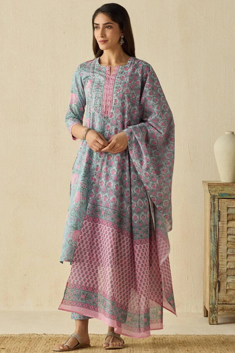 Surplus: Nazm Jia Sanganeri Kurta - Image 6