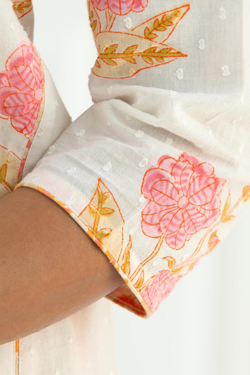 Nazm Jiya Block Printed Kurta - Image 4