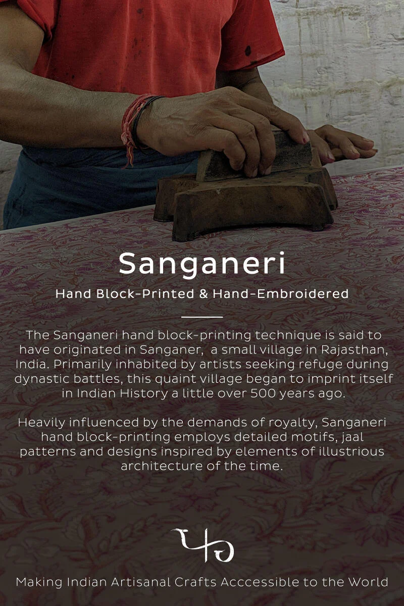 Nazm Jiya Block Printed Kurta - Image 9