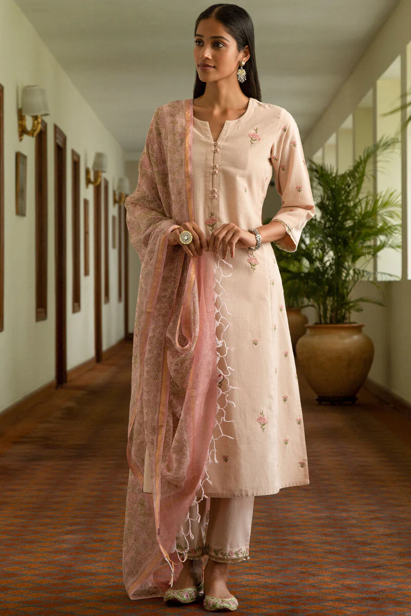 Nazm Mahnoor Sanganeri Kota Dupatta - Image 3