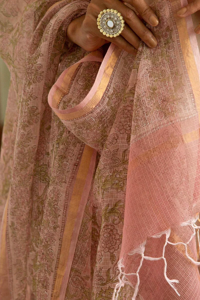 Nazm Mahnoor Sanganeri Kota Dupatta - Image 4