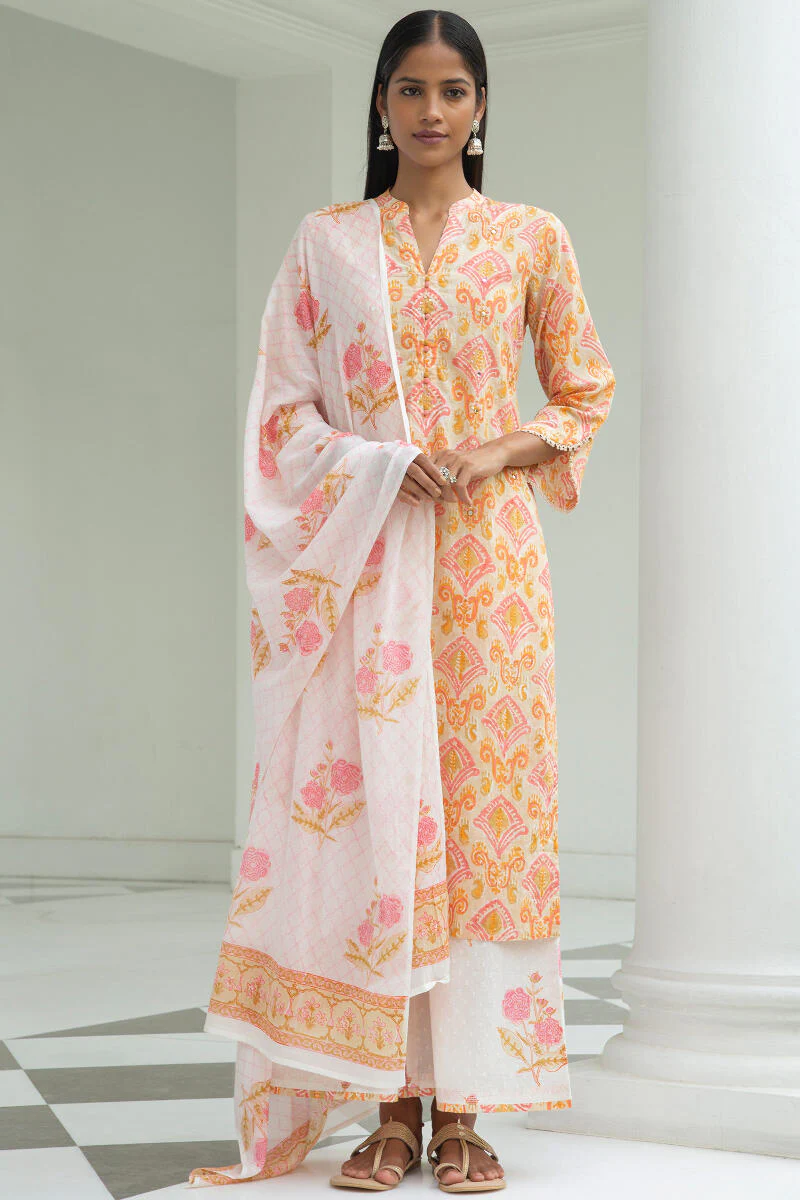 Nazm Nahida Block Printed Palazzo - Image 5