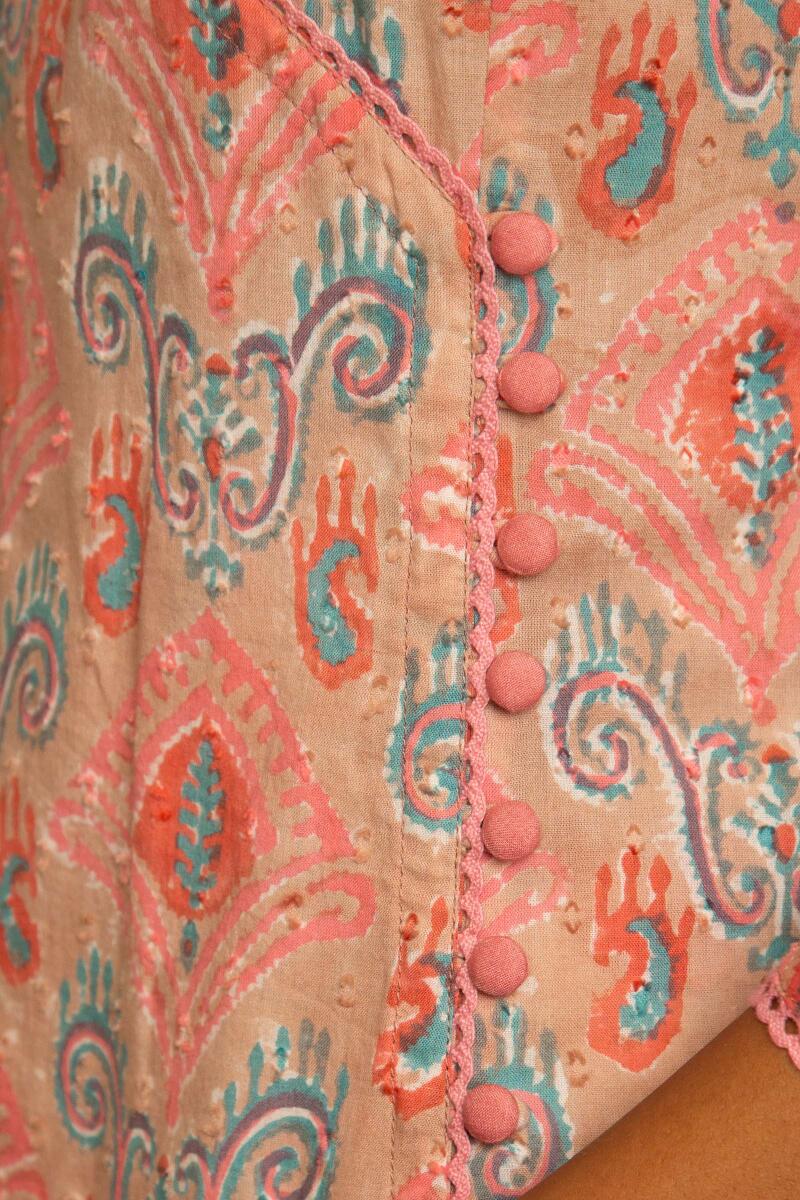 Nazm Nusrat Block Printed Kurta - Image 4