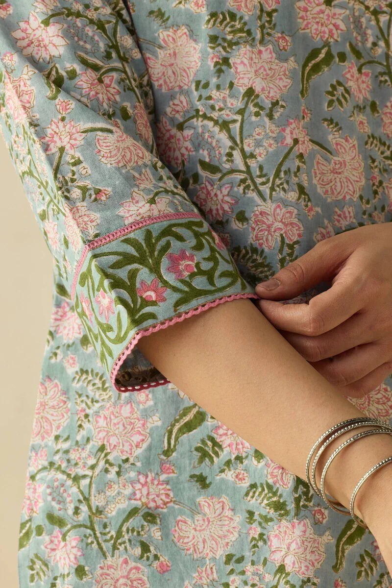 Surplus: Nazm Rehmat Sanganeri Kurta - Image 6