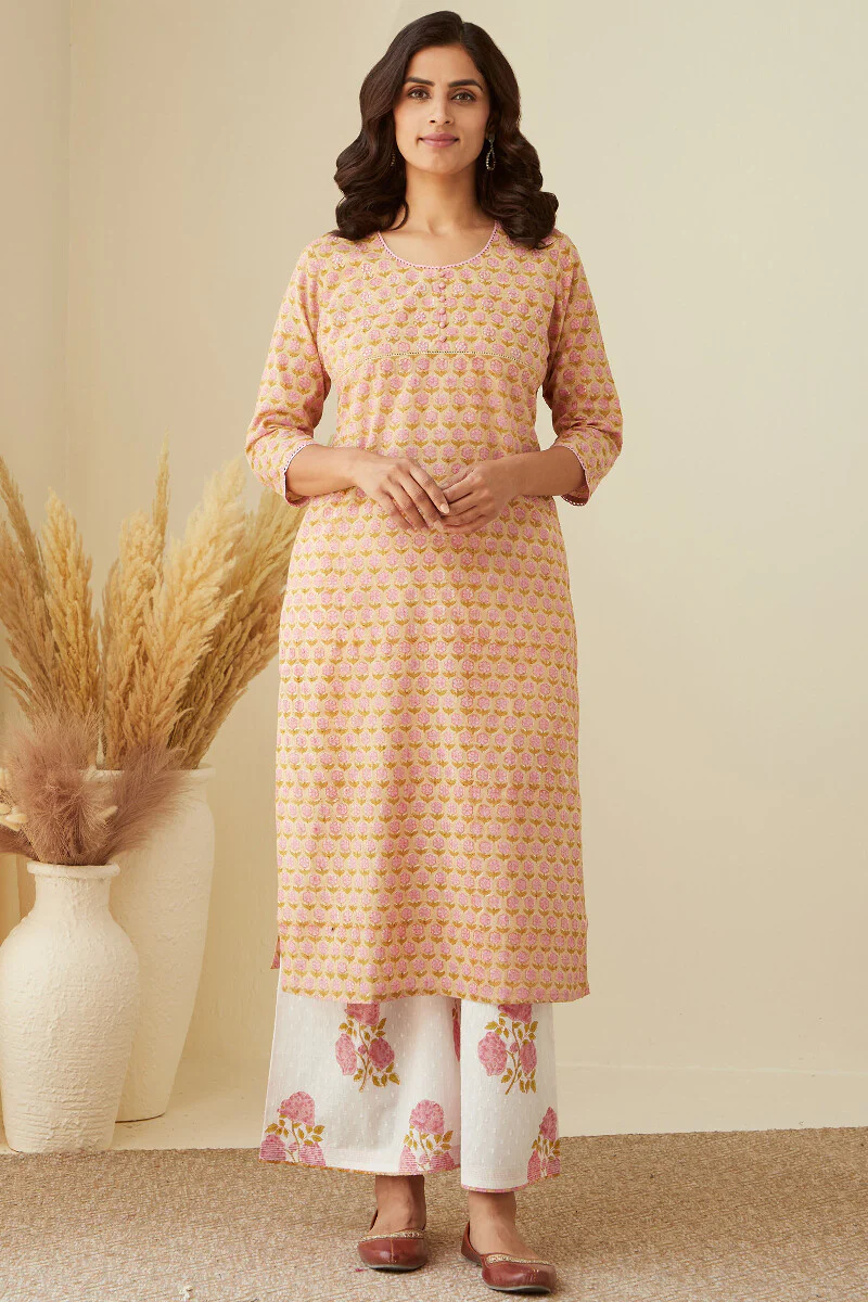 Nazm Sahira Sanganeri Kurta - Image 2