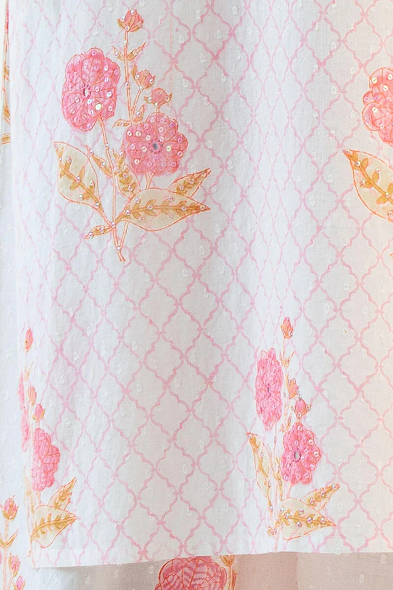 Nazm Sehnoor Block Printed Kurta - Image 7