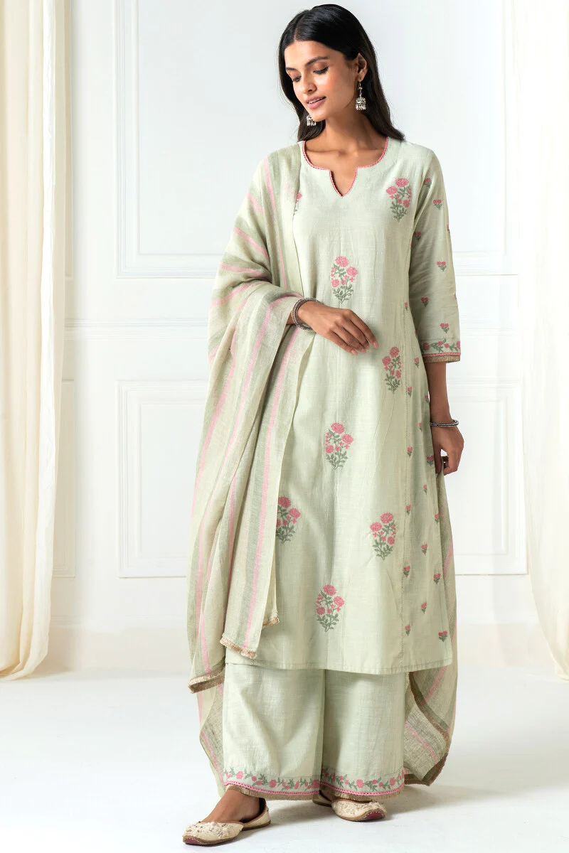 Nazm Shirin Linen Dupatta - Image 3