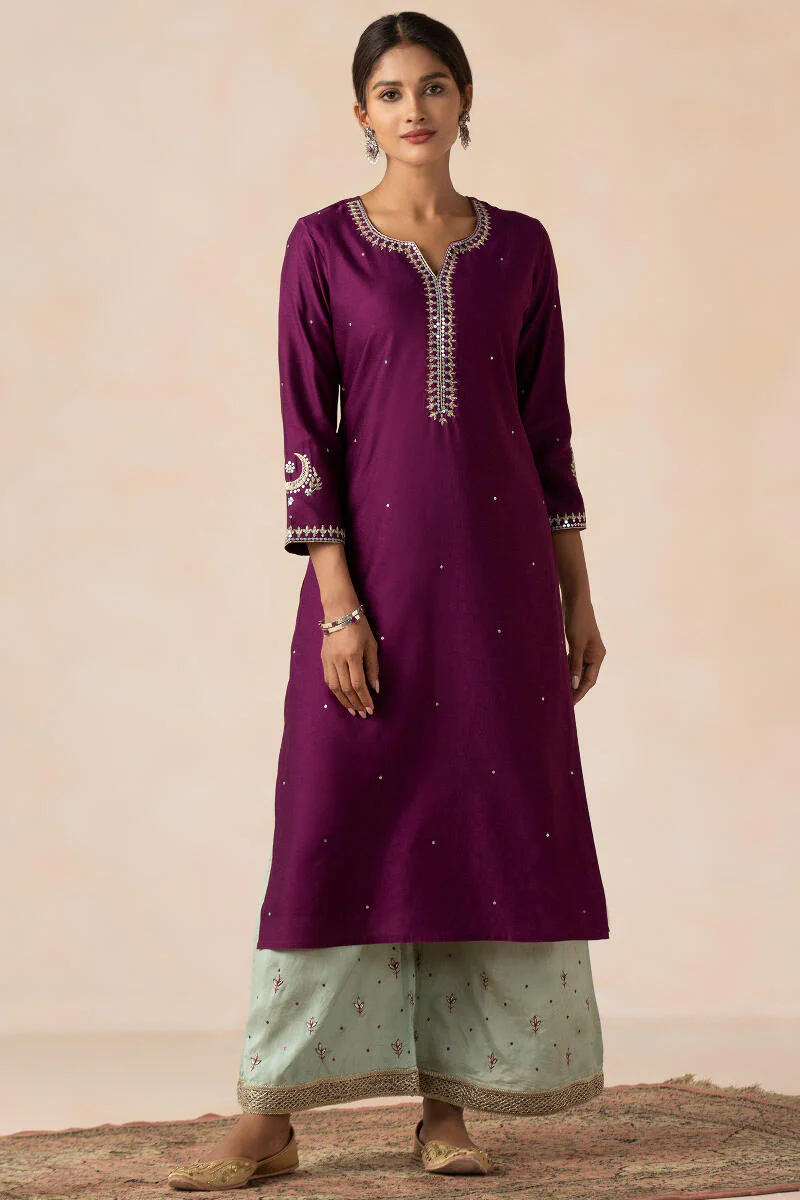 Nazma Shaheen Chanderi Kurta - Image 3