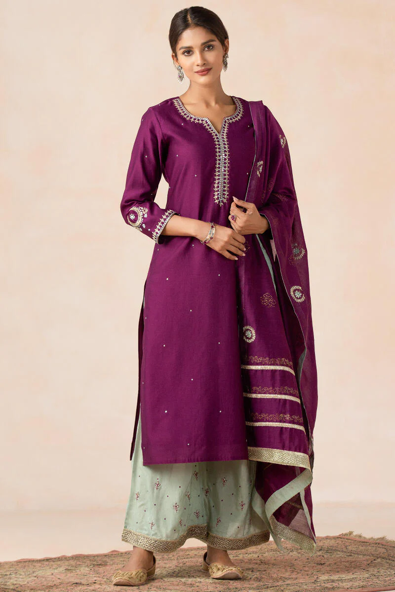Nazma Shaheen Chanderi Kurta - Image 5