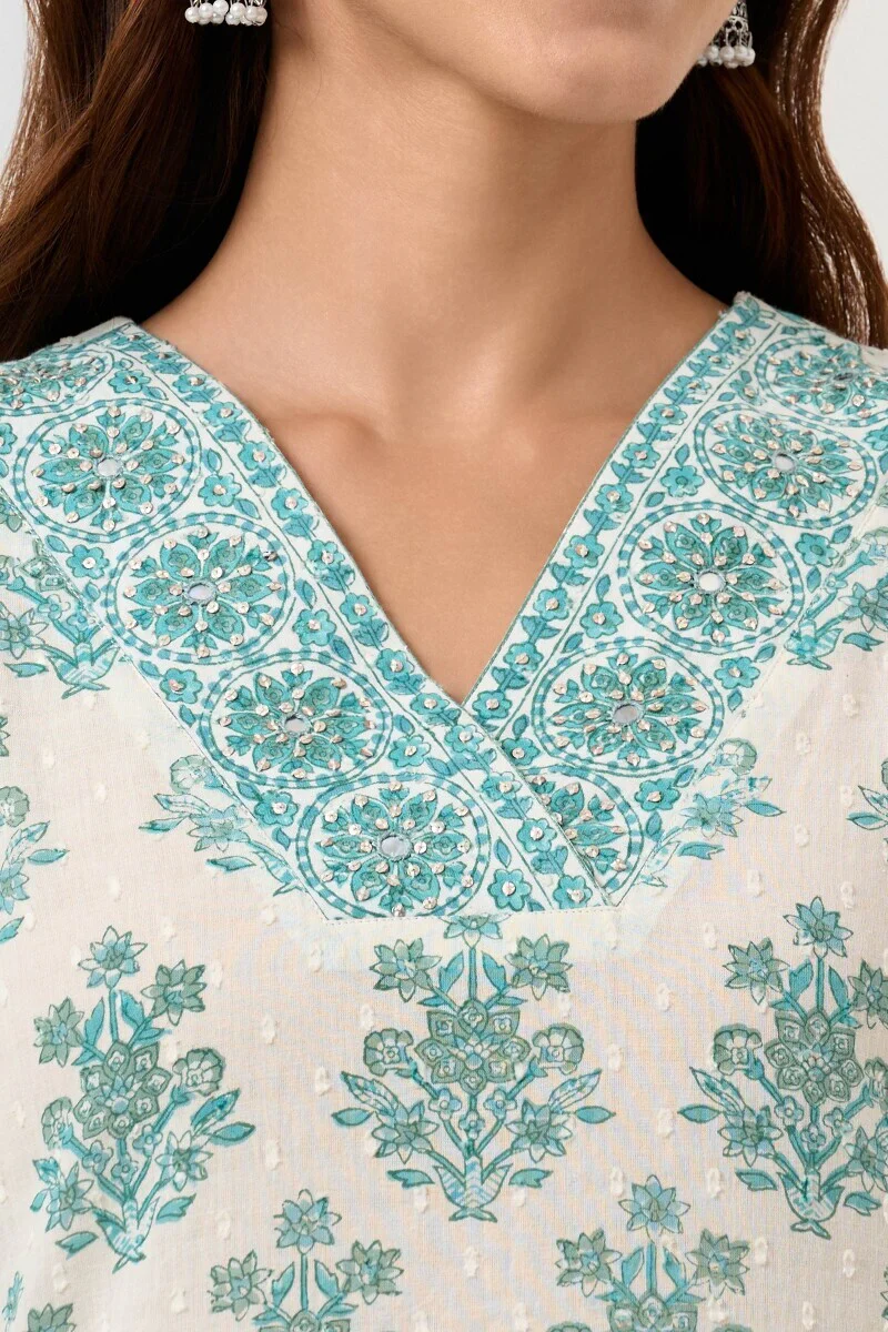 Neelofar Aisha Sanganeri Kurta - Image 4