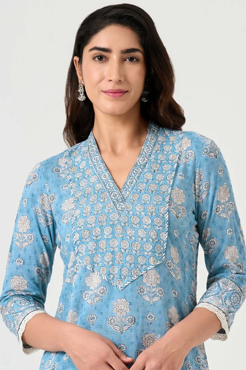 Surplus: Neelofar Fiza Sanganeri Kurta - Image 5