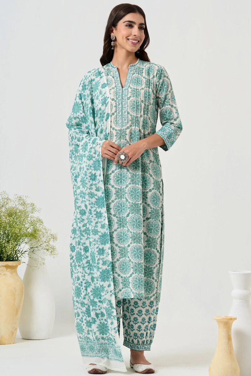 Neelofar Rasia Sanganeri Kurta - Image 3