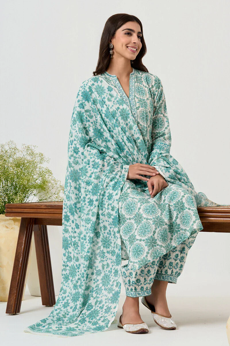 Surplus: Neelofar Rasia Sanganeri Kurta - Image 7