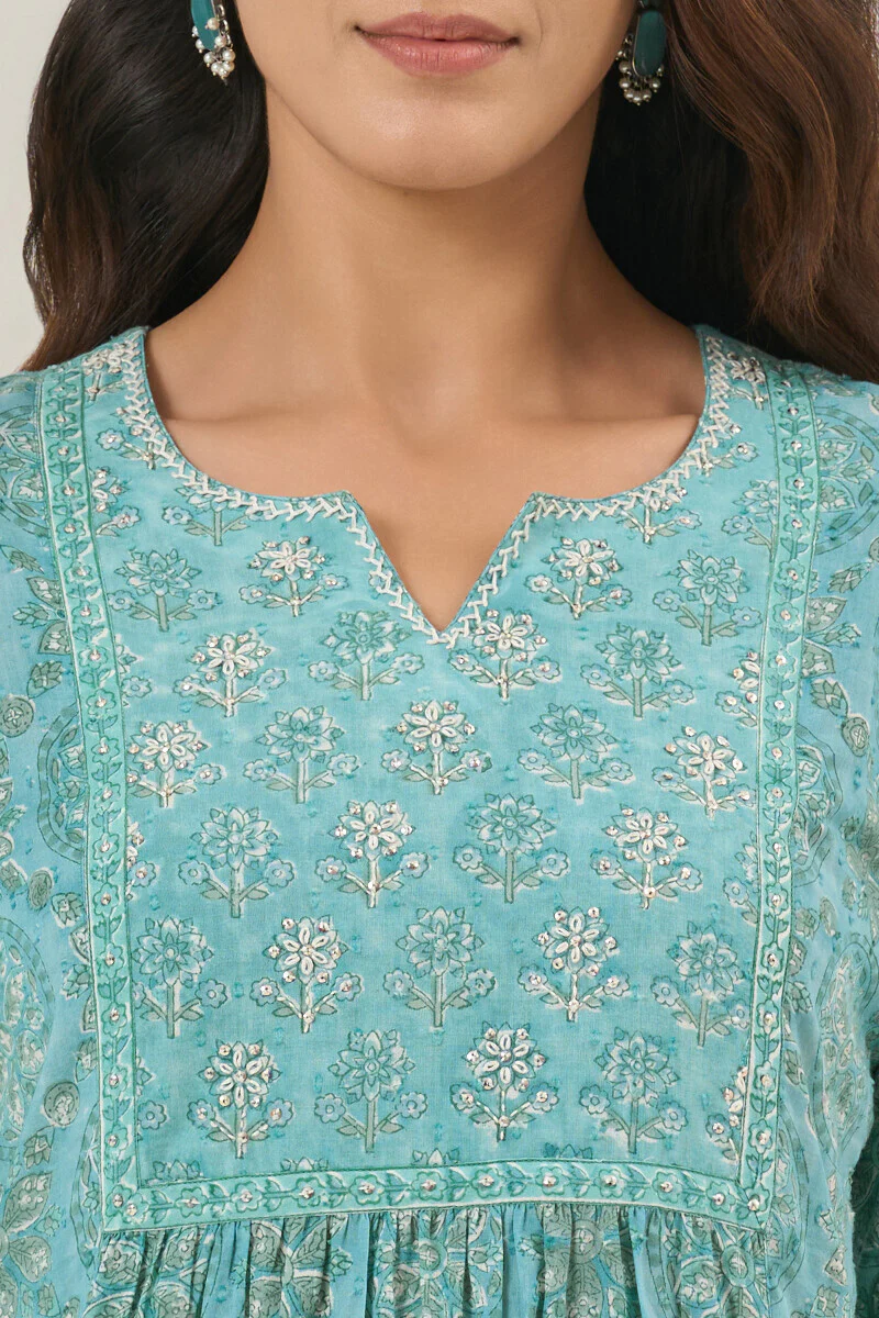 Neelofar Shireen Sanganeri Kurta - Image 4
