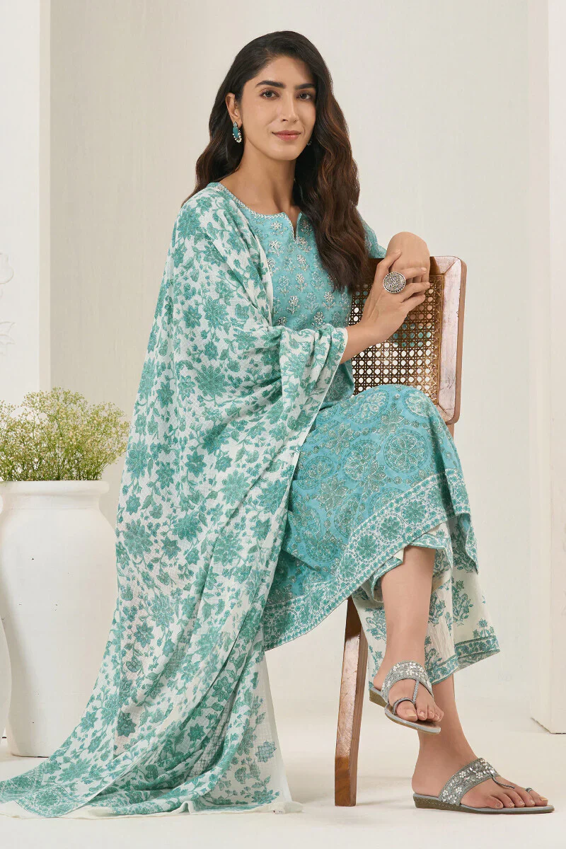 Surplus: Neelofar Shireen Sanganeri Kurta - Image 7