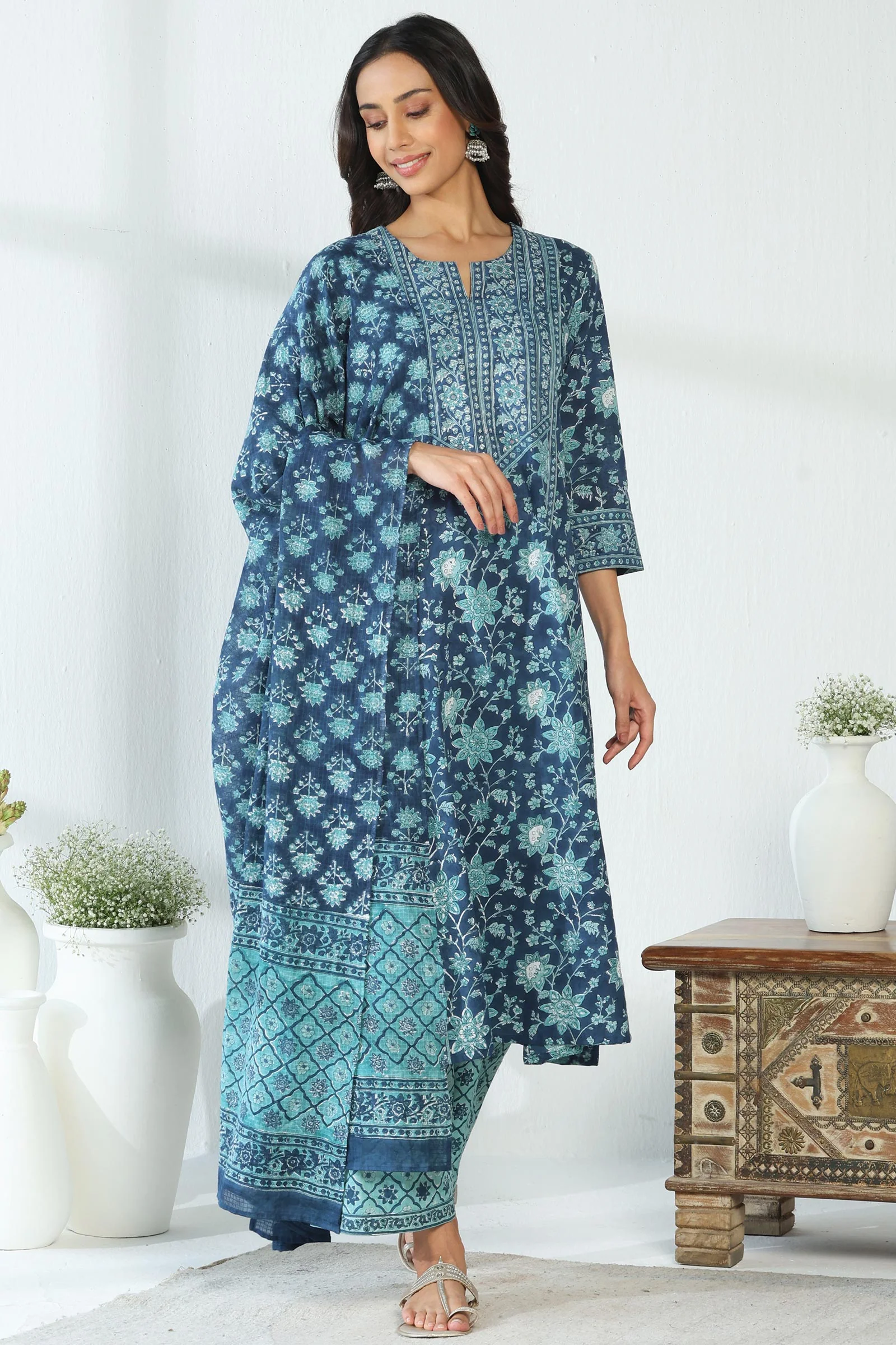 Neelofar Zeinab Sanganeri Dupatta - Image 3