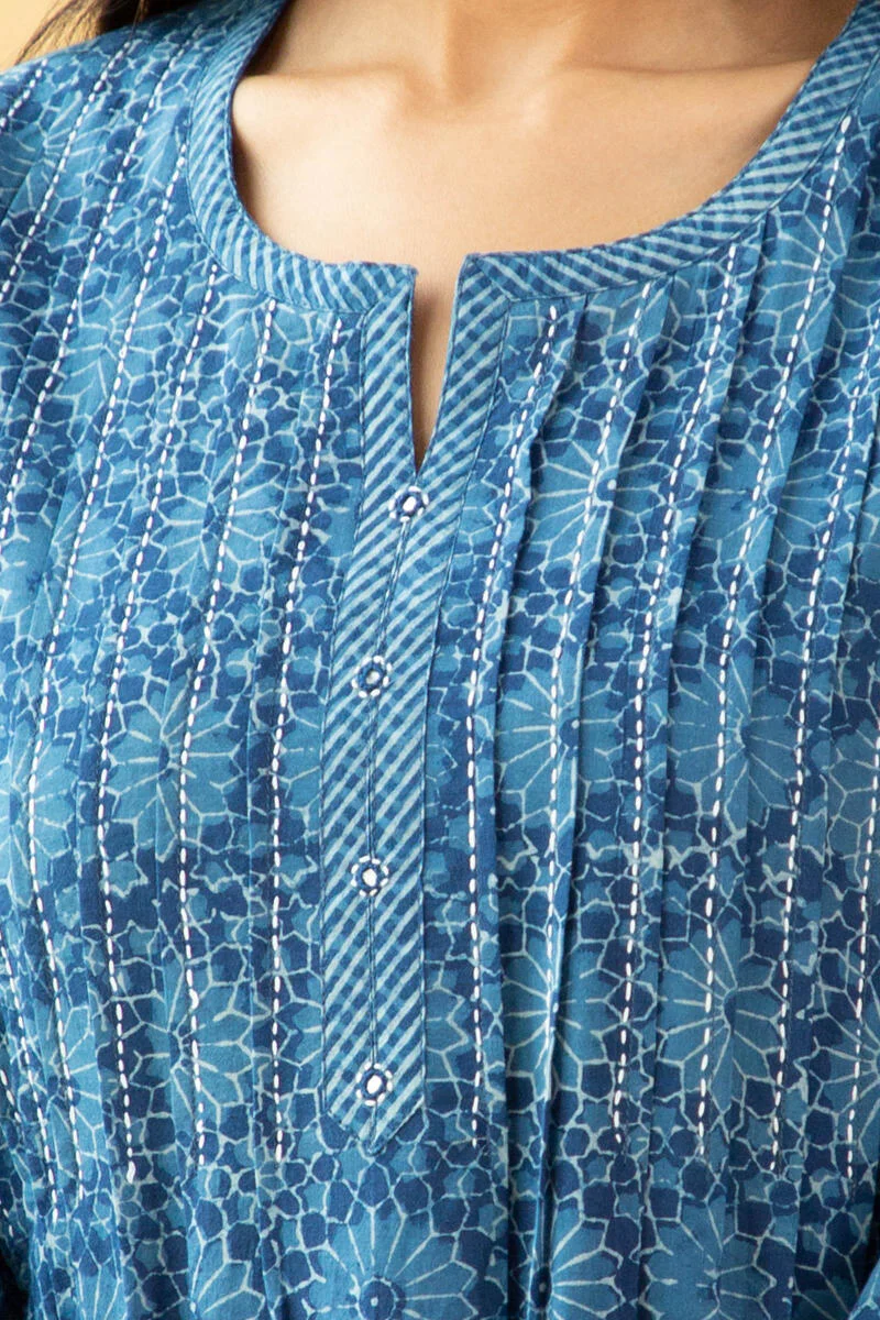 Noor Nazia Indigo Kurta - Image 2