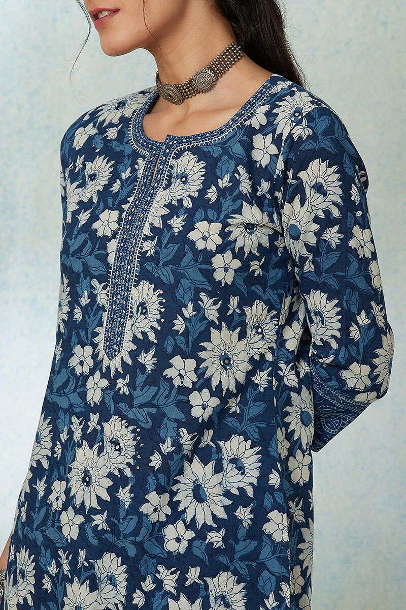 Nurtaj Rehmat Indigo Kurta - Image 6