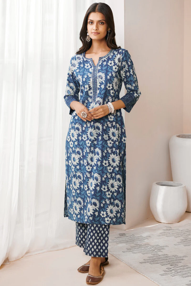 Nurtaj Rehmat Indigo Kurta - Image 2
