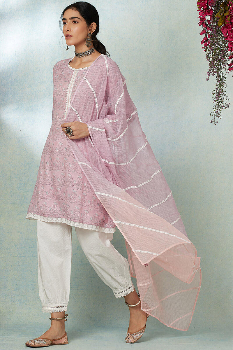 Nusrat Jahan Mahin Lace Dupatta - Image 2