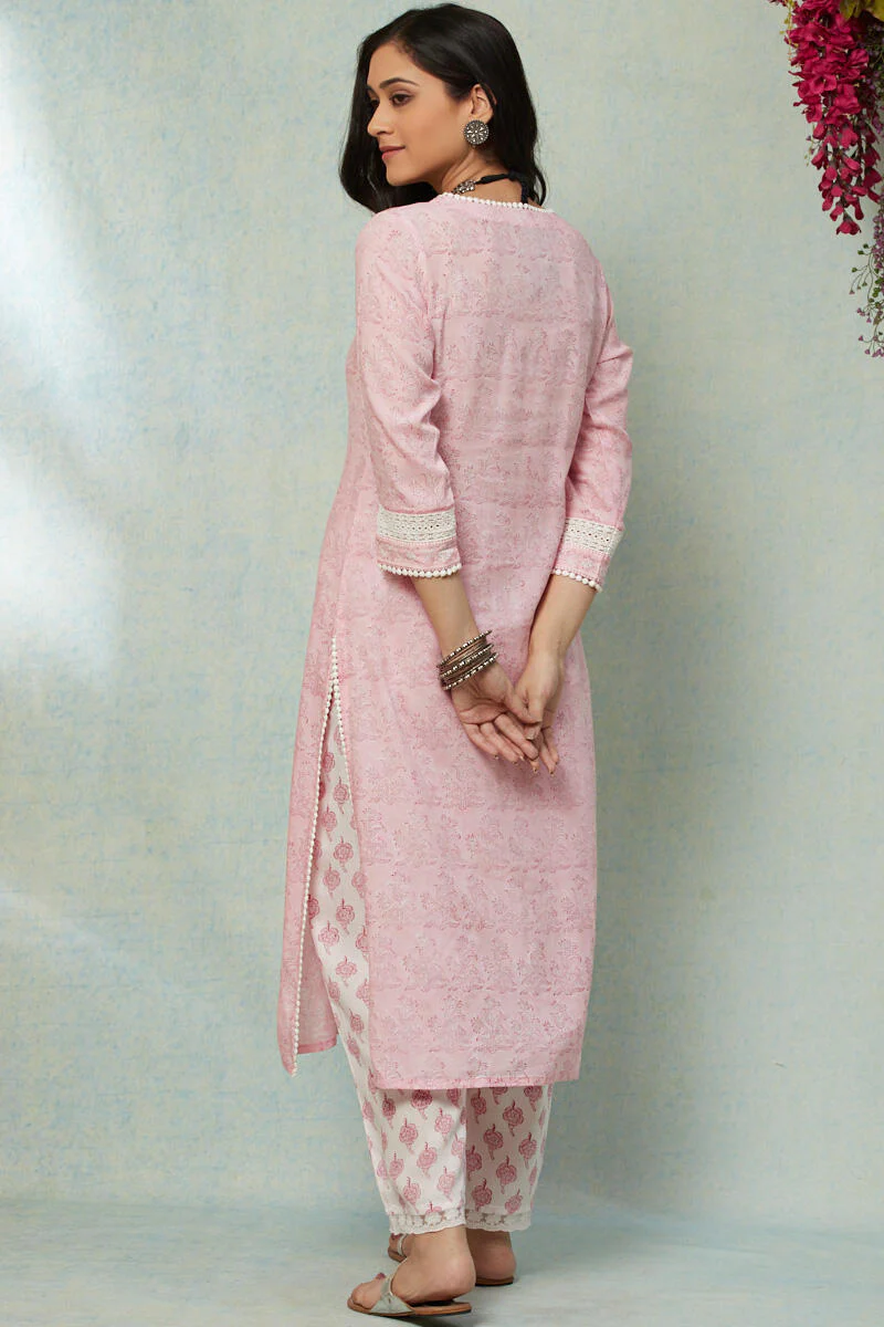Nusrat Jahan Ruksana Lace Kurta - Image 5