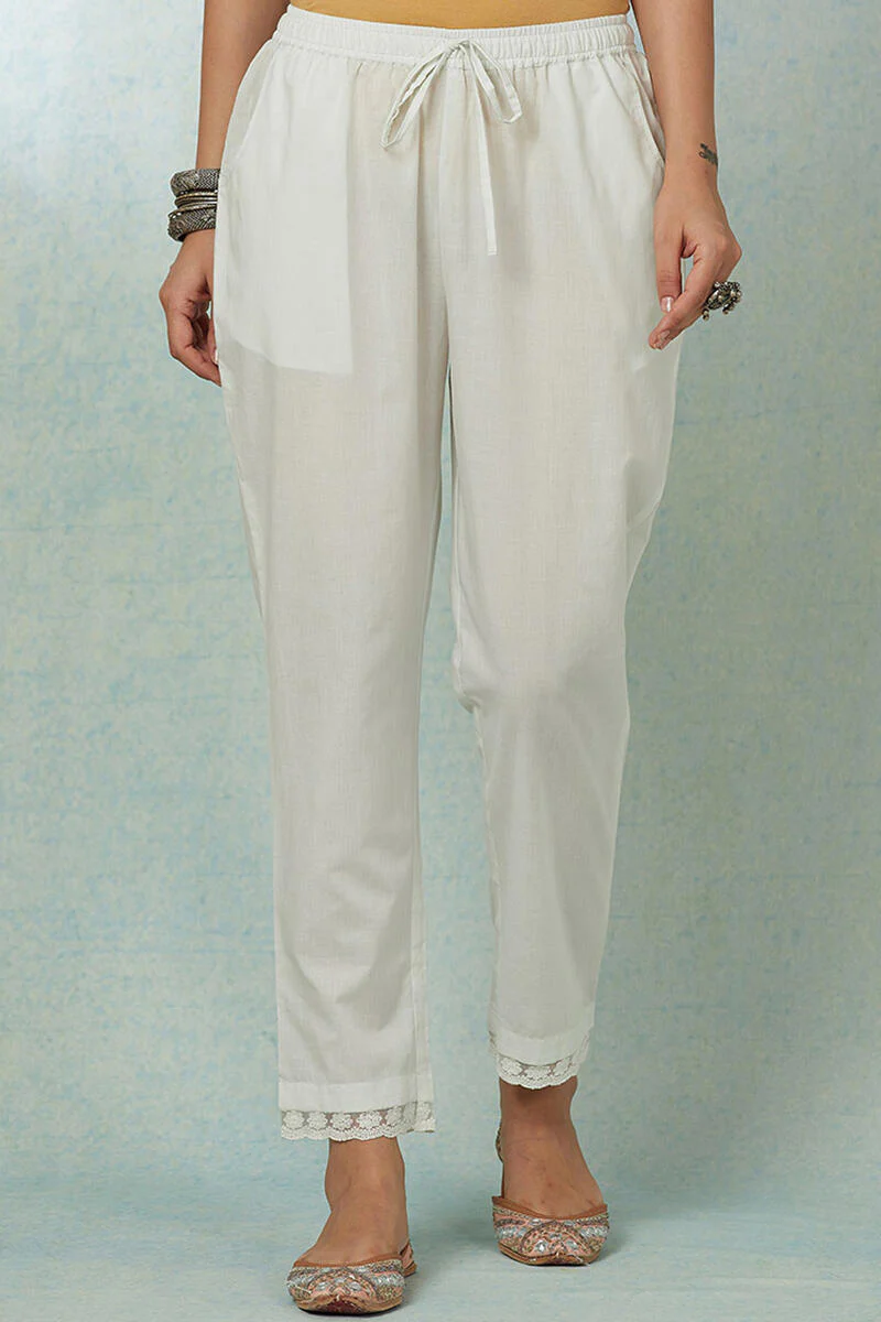 Nusrat Jahan Zareena Lace Narrow Pants