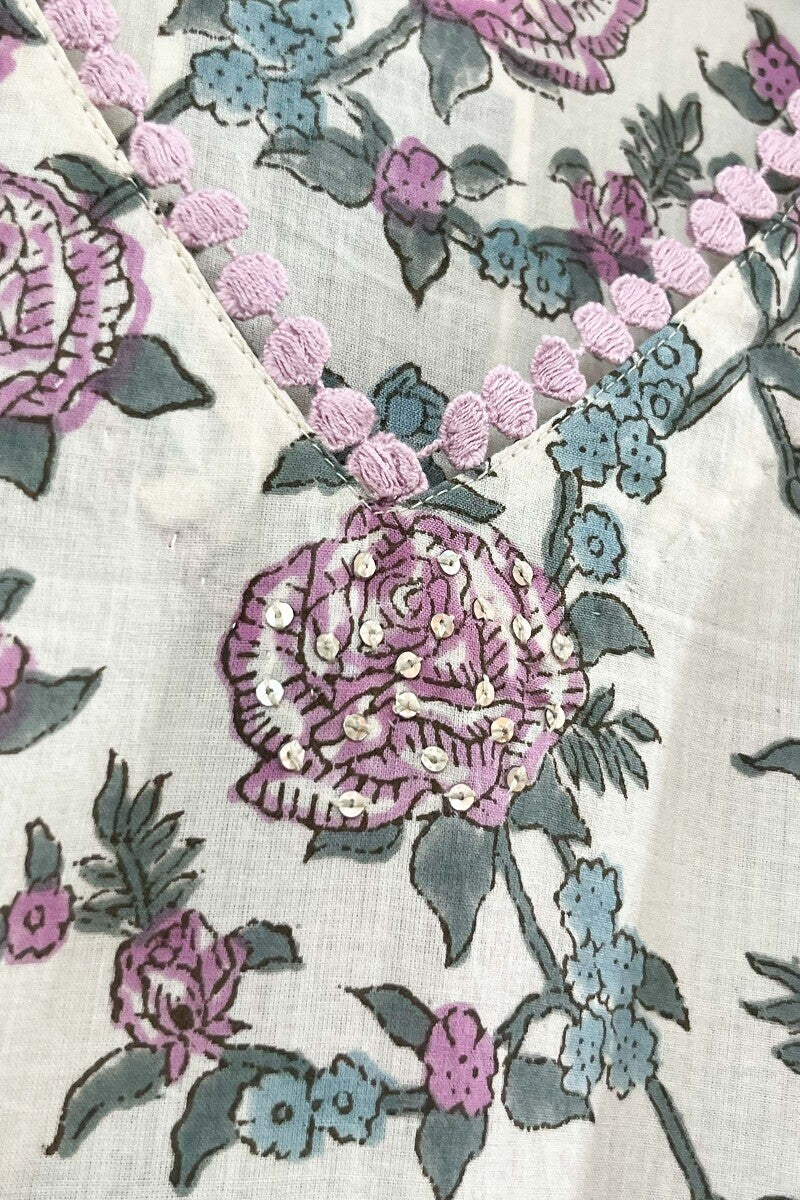 Off-White Sanganeri Kurta - Image 2