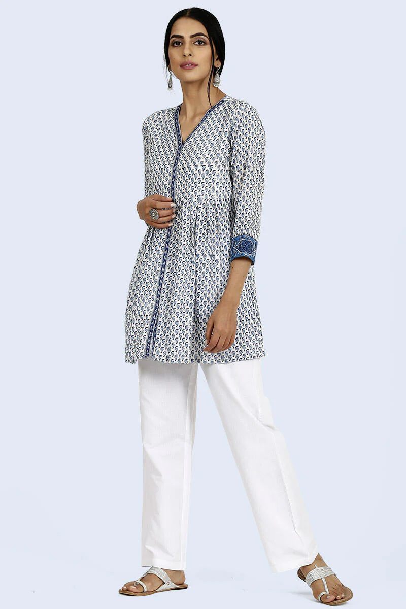 Open blue buti kurti