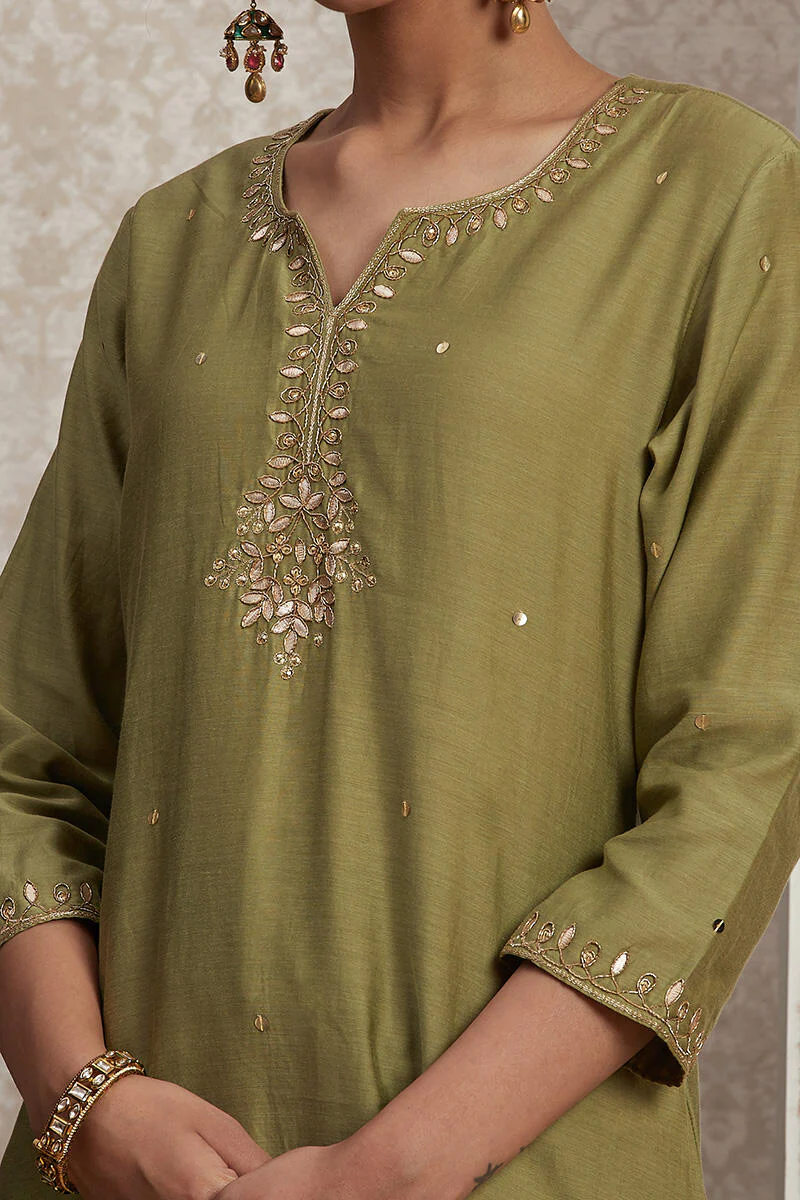Parinaz Narjes Cotton Silk Kurta - Image 6