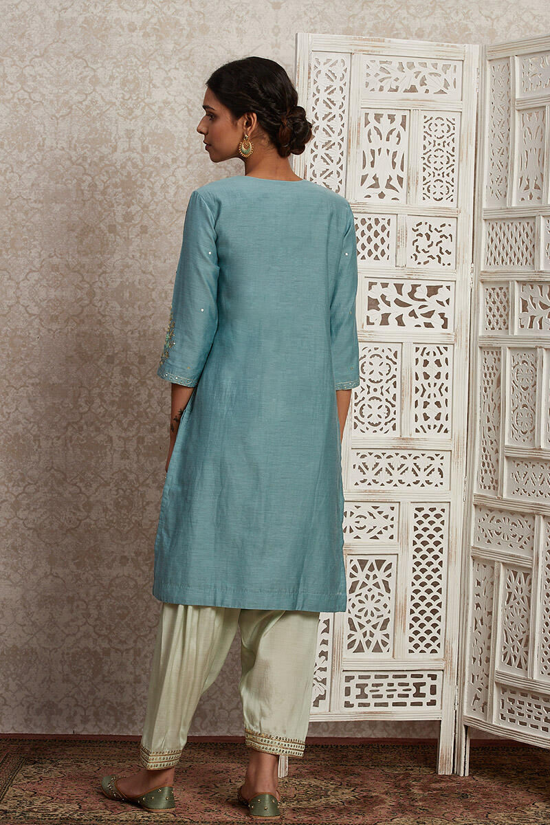 Parinaz Nida Cotton Silk Kurta - Image 4