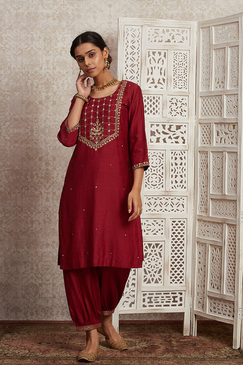 Parinaz Sahira Cotton Silk Kurta - Image 3