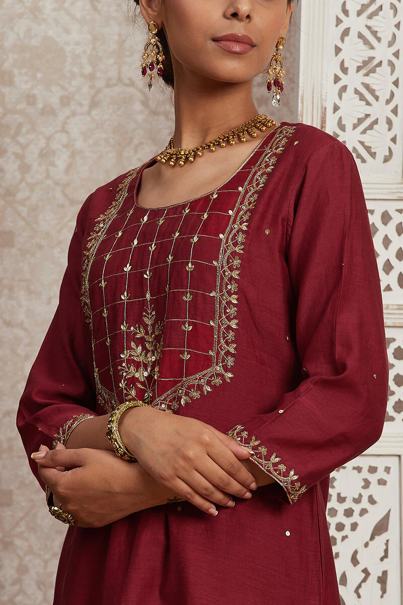 Parinaz Sahira Cotton Silk Kurta - Image 6