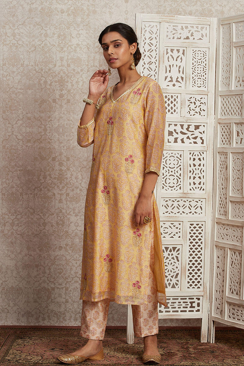 Parinaz Saira Chanderi Kurta - Image 4