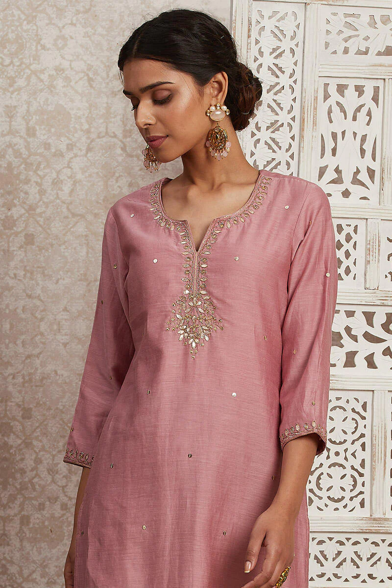 Parinaz Zunaira Cotton Silk Kurta - Image 2