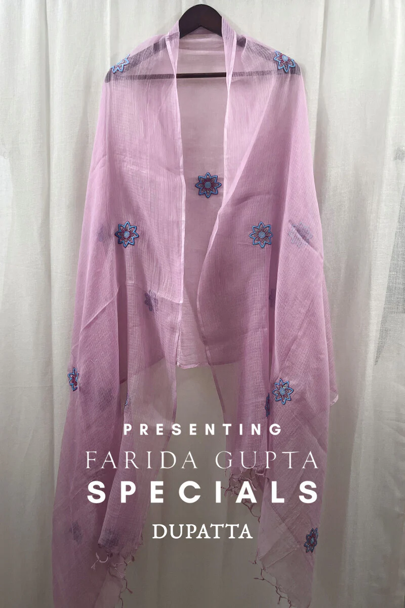Pink Handcrafted Dupatta