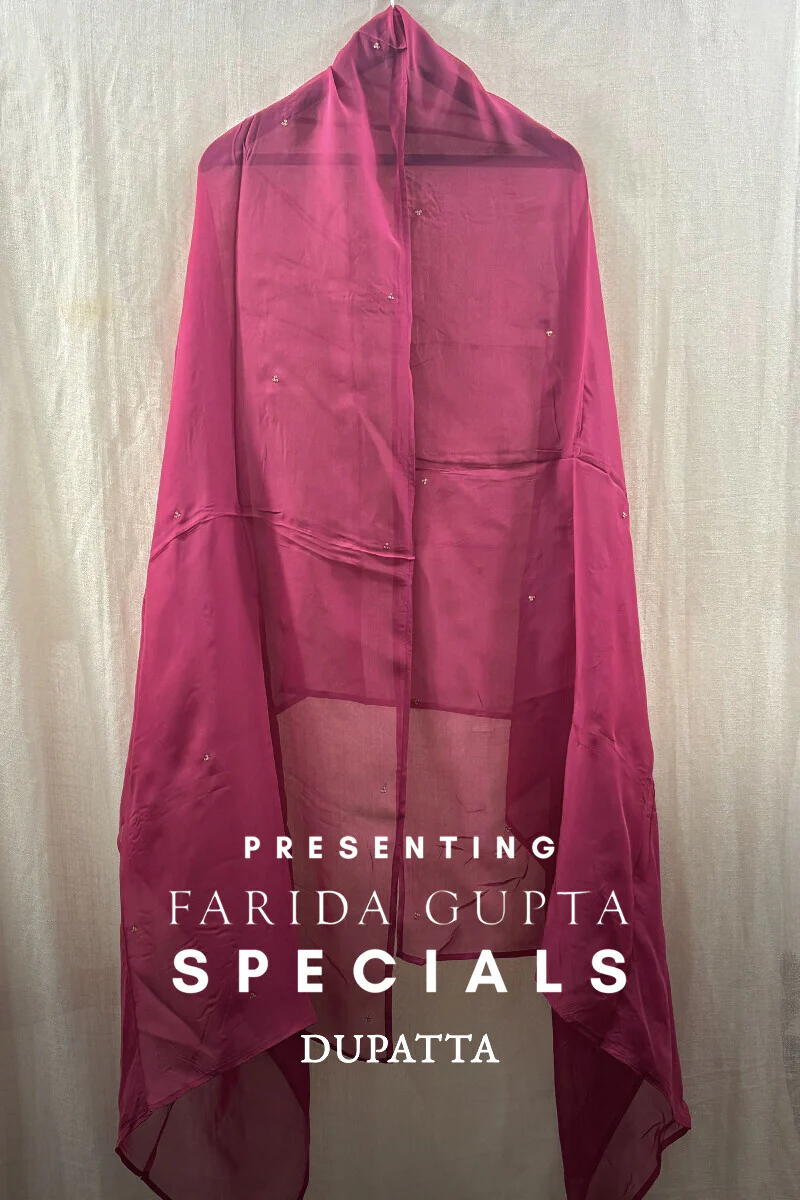 Pink Organza Dupattas